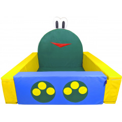 Сухий басейн Тиа-Спорт 140х100х40 см прямокутний з матом Жабеня Різнокольоровий Нежин