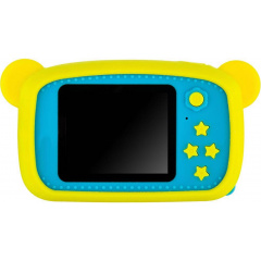 Дитячий цифровий фотоапарат Smart Kids KM-89 Ведмедик Teddy з іграми та рамками, Full HD, 12 МП Жовтий Курень