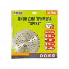 Диск для тримера MASTERTOOL "SPIKE" 255х25.4х40Т з переможною напайкою 19-2003 Полтава