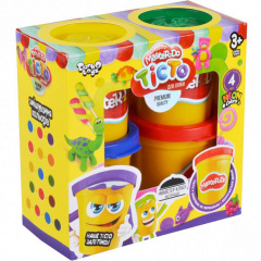 Набір креативної творчості "Тісто для ліплення" Master Do Danko Toys 4 банки*50г укр Жмеринка