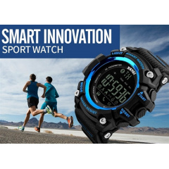 Спортивний годинник з Bluetooth Skmei 1227 Black Обухів