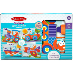 Перші дерев'яні пазли 4 в 1 Melissa&Doug "Транспорт" MD30133 Новомосковськ