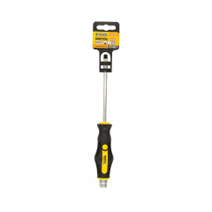 Викрутка ударна шліцева магнітна MASTERTOOL GM EXTERNAL HEX SL6х125 мм ручка з покриттям TPR (49-6612) Житомир