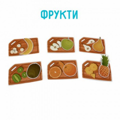 Міні гра на липучках Фрукти Овочі Ягоди Lipoland 10х15 см (LP1411) Королёво