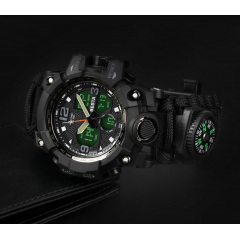 Наручний годинник чоловічий з компасом BESTA Life Pro AllBlack Чорний (3085) Черноморск