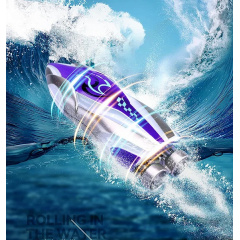 Дитячий міні-катер з дистанційним керуванням Original Otters Фиолетовый (453991835) Геническ