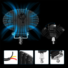 Світлодіодна фара DXZ 55C-BW-T9 9 LED 13066-83435 Орехов