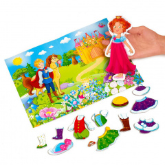 Магнітна одягалка «Принцеса» Vladi Toys VT3204-26 укр Вінниця