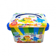 Набір для ліплення із тістом "Zoo animals box" Lovin 41221 Киев