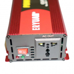 Перетворювач напруги інвертор Eryuan 2600W LCD DC/AC 12V-220V з чистою синусоїдою та вольтметром Red Купянск