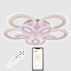 Стельова LED люстра Sunlight 5809/5+5 Білий Королево