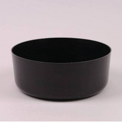 Горщик пластмасовий Flora 85910 Миска Олі чорний 26см (SKL0381) Петрове
