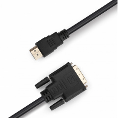 Кабель PrologiX Premium HDMI/DVI V 1.3 M/M Single link 181 0.5 м Black PR-HDMI-DVI-P-01-30-05m Київ