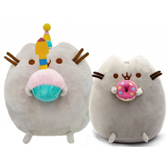 Набір м'яких іграшок S&T Pusheen cat 23х25 см та 12х15 см (vol-9987) Львів