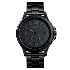 Класичний чоловічий годинник Skmei 1513 black Якимівка