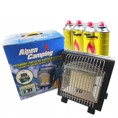 Обігрівач газовий-плита Alpen Camping IK-1100 під балон 2в1 (2341785690) Київ