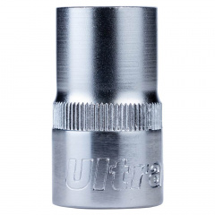 Насадка шестигранна коротка 1/2" 14мм CrV ULTRA (6070142) Стрый