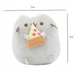 Комплект М'яка іграшка кіт зі шматочком піци Pusheen cat і Антистрес іграшка Mokuru (vol-730) Жмеринка