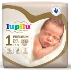 Підгузники Lupilu Premium New born Розмір 1, Вага 2-5 кг, 26 шт Тернопіль