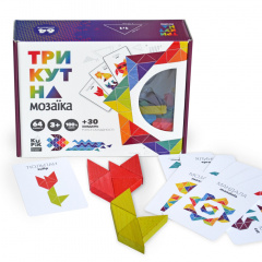 Дерев'яна гра "Трикутна мозаїка" Kupik 900194 64 деталі Оріхів