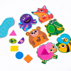 Дерев'яна мозаїка Vladi Toys «Звірятка» ZB2002-05 укр Братское