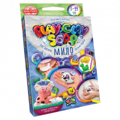 Набір креативної творчості "Пластилінове мило" Danko Toys PCS-02 Play Clay Soap малий укр 4 кольори Цуценя Киев