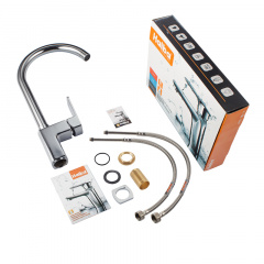 Змішувач для кухні Haiba Oscar 017 Хром HB0939 Ирпень