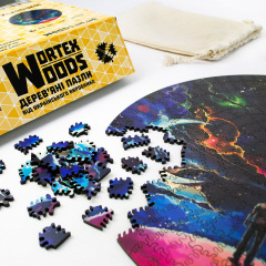 Дерев'яні пазли Wortex Woods Земля 50х50 см 508 елементи амеби PZL20001L Золотоноша