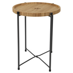 Стіл Bo-Camp Carnaby M 360х320х320 мм Bamboo Чорно-коричневий (1404322) Кам'янське