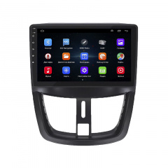 Штатная магнитола Lesko для Peugeot 207 I 2006-2009 экран 9" 1/16Gb/ Wi-Fi Optima GPS Android Пежо Бровары