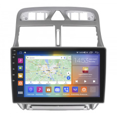 Штатная магнитола Lesko 9" Peugeot 307 I 2001-2005 4/64Gb CarPlay 4G Wi-Fi GPS Prime Черкаси