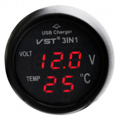 Термометр вольтметр VST 706-5 USB Київ