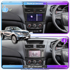 Штатна магнітола 9 Lesko для Mazda BT-50 II Рестайлінг 2015-2020 2/32Gb Запорожье
