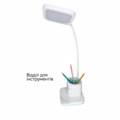 Настільна лампа Weidasi WD-6077 9W 285lm 4159K USB 5V White Новое