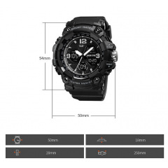 Годинник наручний чоловічий Skmei 1742 Black 1742BK (17167-hbr) Ирпень