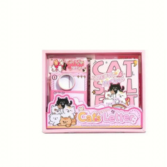 Набір для вінтажного естетичного скрапбукінгу та кардмейкінгу Urbanset CatGlow з витратними матеріалами 23х18,5 см Різнокольоровий (Cat3А6) Луцьк
