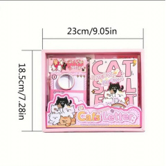 Набір для вінтажного естетичного скрапбукінгу та кардмейкінгу Urbanset CatGlow з витратними матеріалами 23х18,5 см Різнокольоровий (Cat3А6) Луцьк