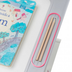 Дитяча парта-трансформер зі стільцем із жорсткою фіксацією Cubby Lupin 800x505x547-727 мм Pink Київ