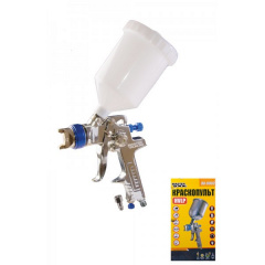 Краскопульт MASTERTOOL HVLP ВБ 600 мл пластик Ø1.4 мм 160-240 л/хв 3-4 бар тип В 80-8904 Київ