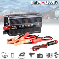 Перетворювач струму автомобільний UKC SSk1000W USB DC/AC Чорний CPK 1973 Сумы