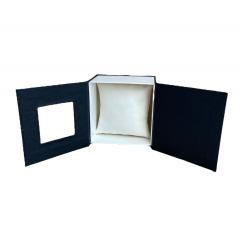 Подарункова упаковка - коробка для годинника BoX чорно-біла (IBW108-1) Братское