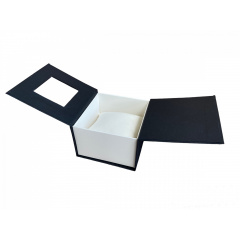 Подарункова упаковка - коробка для годинника BoX чорно-біла (IBW108-1) Братское