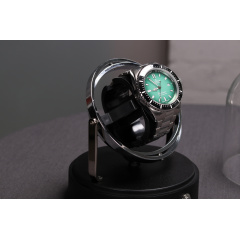 Шкатулка Salvadore для підзаводу 1 годинника GLILEO/1811/S 15х12х12 см Чорно-сріблястий Вараш