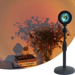 Проекційна світлодіодна лампа Inspire Sunset RGB S1 Black Королёво