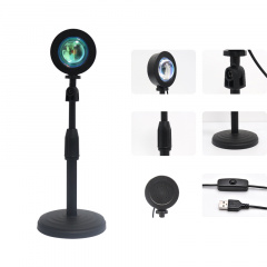 Проекційна світлодіодна лампа Inspire Sunset RGB S1 Black Королёво
