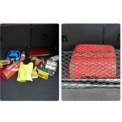 Сітка кишеня в багажник автомобіля Icar на гачках 110х60 см Чорний (С051252) Новояворовск