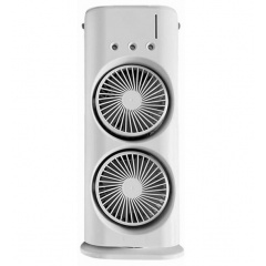 Вентилятор настільний OPT-TOP Double-ended Spray Fan подвійний з охолодженням LED підсвічування Пульт ДУ Білий (2104618502) Киев