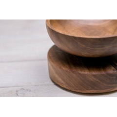Декоративний дерев'яний вазон з піалою ecoWalnut Киев