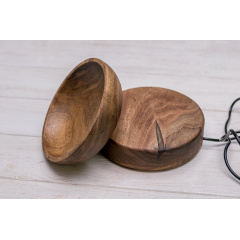 Декоративний дерев'яний вазон з піалою ecoWalnut Киев