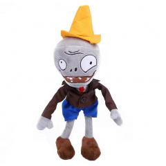М'яка іграшка Plants vs Zombies зомбі з конусом 30 см Різнокольоровий (950) Бердичів
